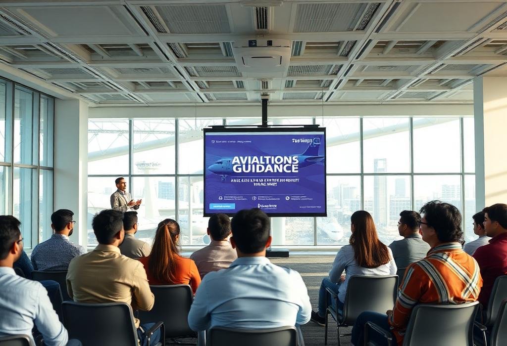 Career guidance session for aviation job aspirants